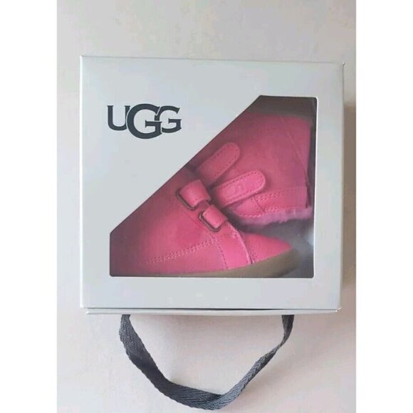 NEW UGG GIRLS RENNON II BERRY SNEAKERS GIFT BOX  SZ 04-05 US /12 -18 MO - Picture 4 of 9